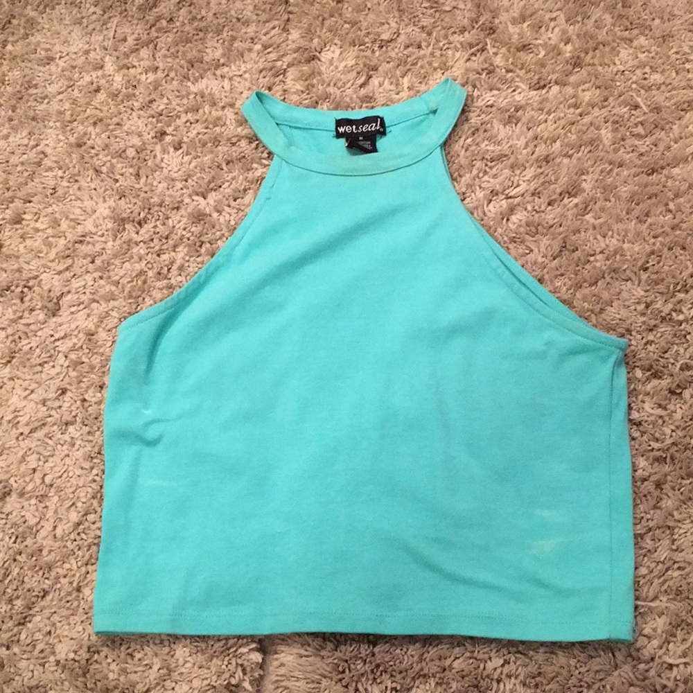 Mint Crop Top